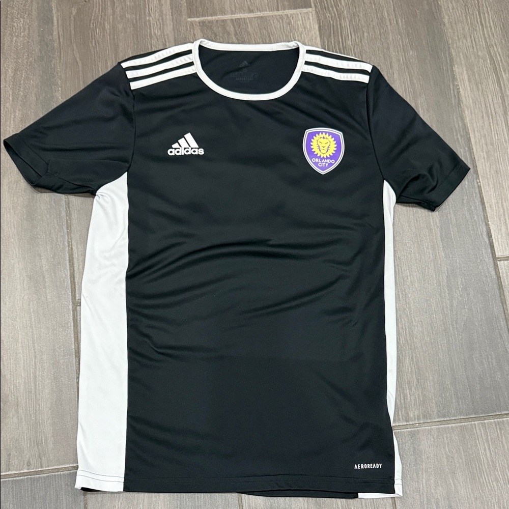Adidas Black and White Men's Soccer Jersey
